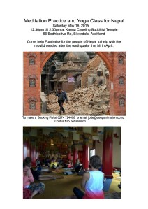 Meditation and Yoga Workshop fro Nepal